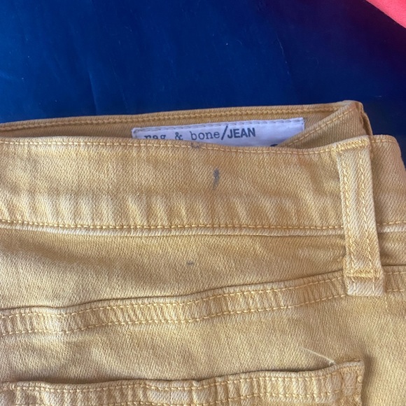 Rag & Bone mustard-colored cropped skinny jeans - Picture 14 of 14